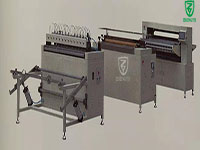 Full-auto knife paper pleating production line